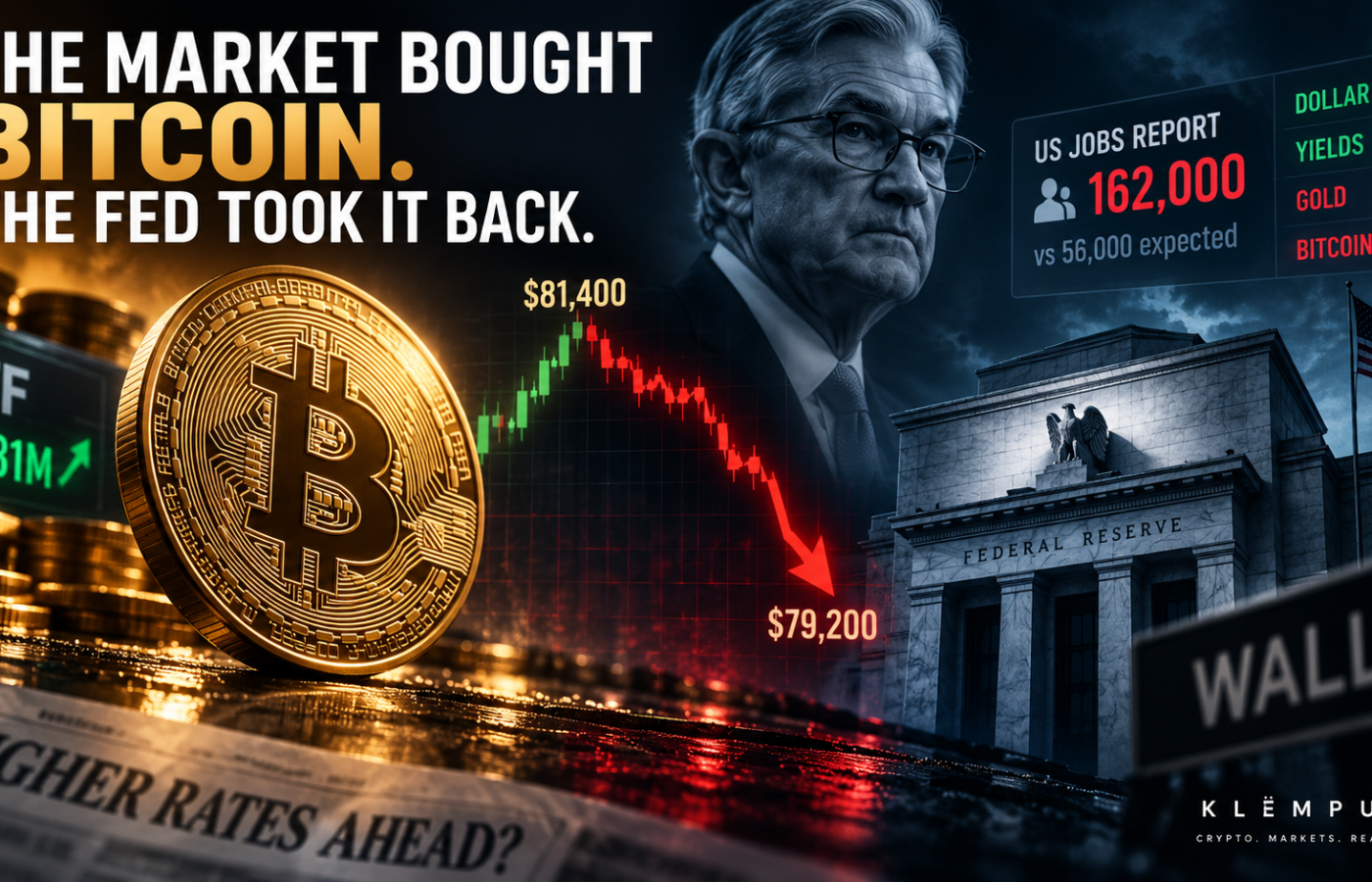 The Market Bought Bitcoin. The Fed Took It Back